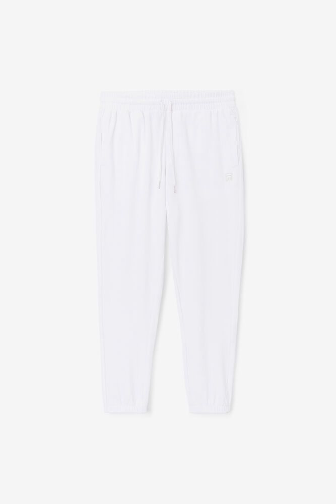 Fila Pants Mens White - Deverall Velour - Philippines 5137062-TD